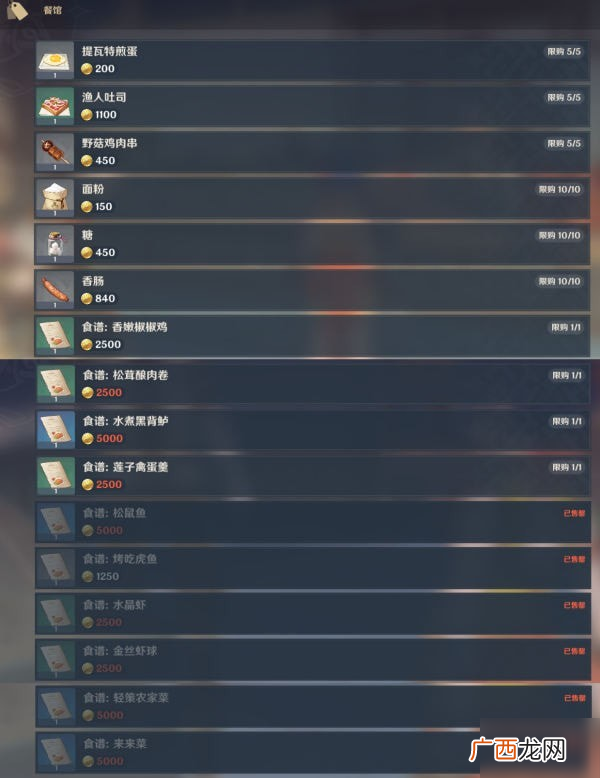 原神中璃月商人的位置分布