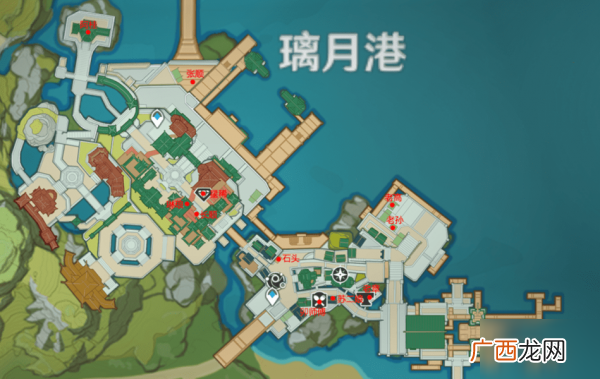 原神中璃月商人的位置分布