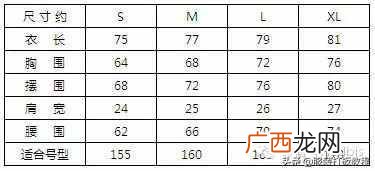 服装尺码详细参数分析 衣服的尺码l是多大号