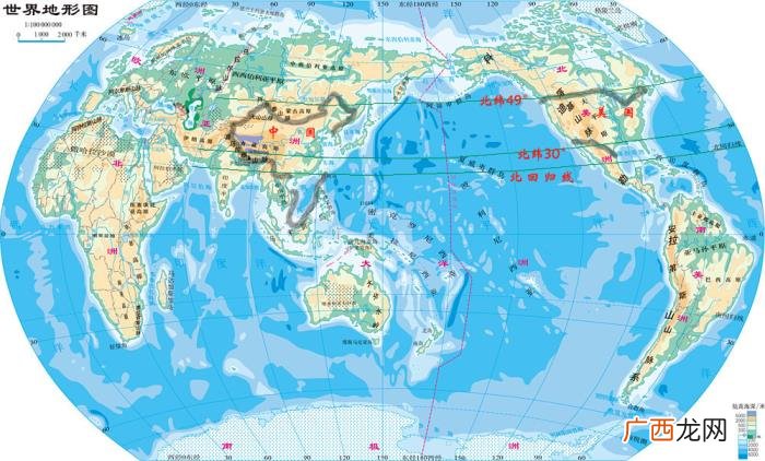 长江中下游海陆位置，海陆位置、纬度都和我国东部相近