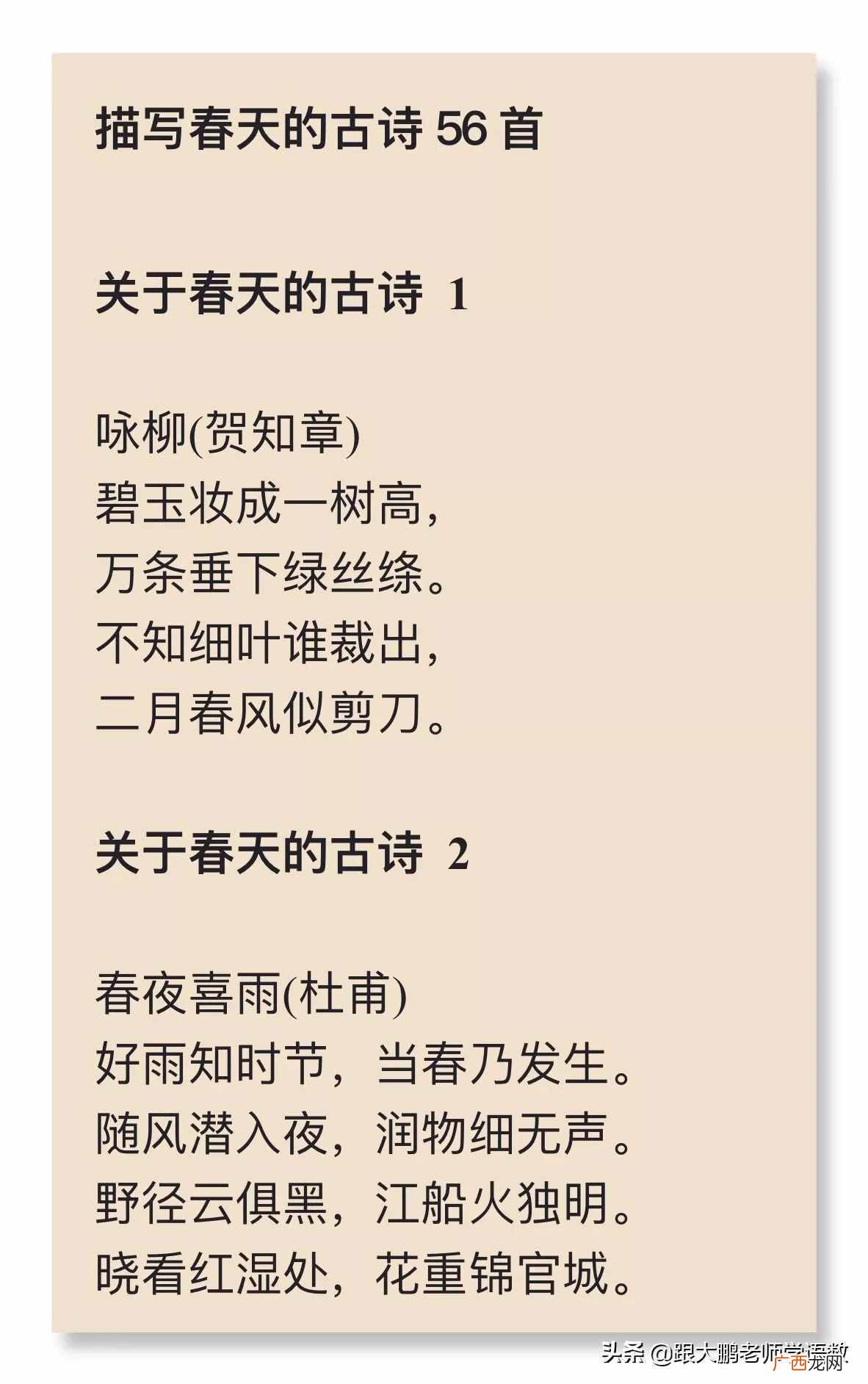 赞美春天的优美句子 赞美春天的古诗有哪些