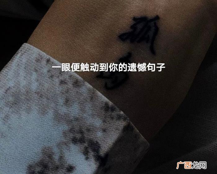一眼便触动到你的遗憾句子 关于遗憾的句子