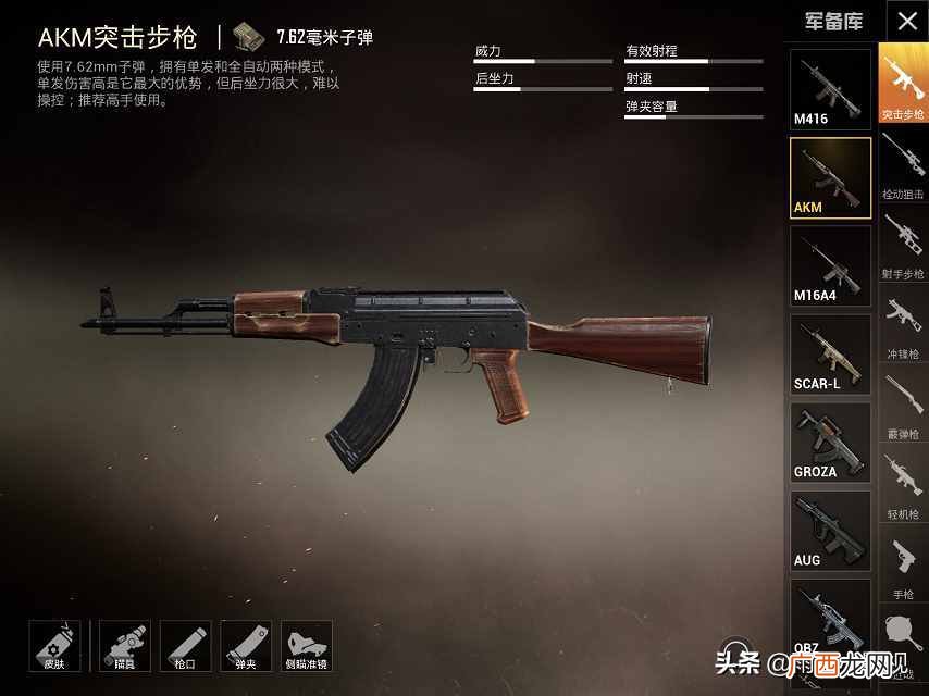 所有枪械图片介绍 和平精英枪械大全