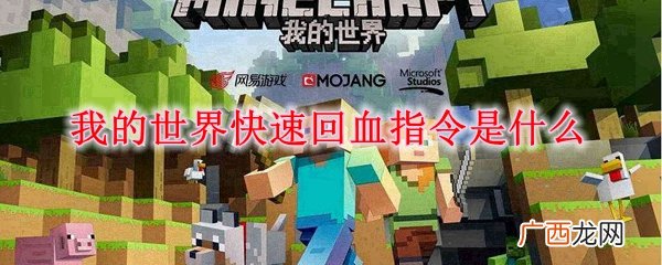 我的世界快速回血指令方法