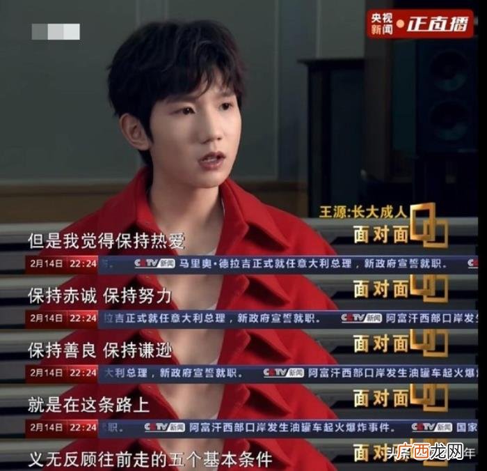 王源央视采访，王源接受央视采访