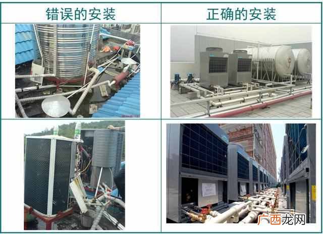 空气源热水器安装图片，空气能热水器要安装在
