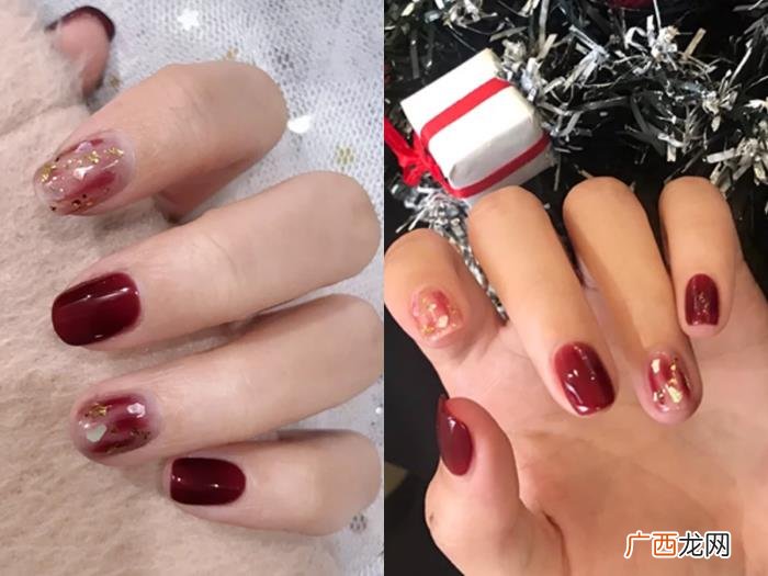 最适合短指甲的新年美甲图片 短指甲美甲图案