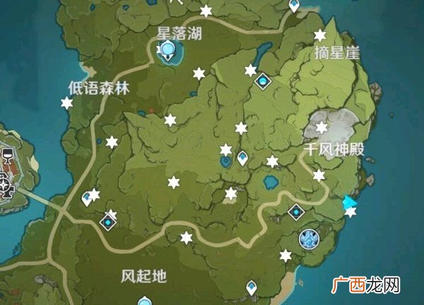 原神星陨之地熄星能量分布图