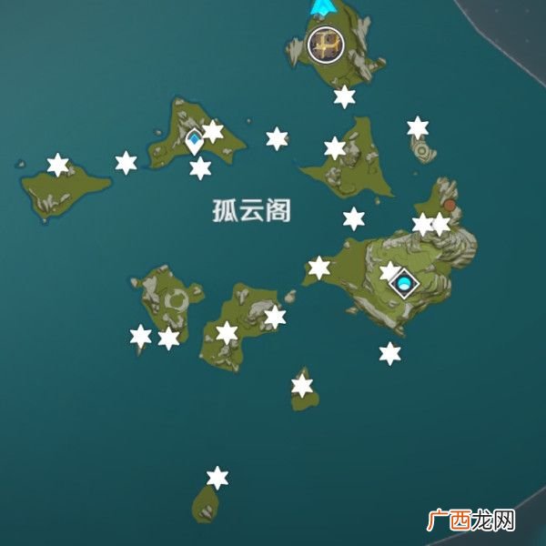 原神未知之星序曲中孤云阁陨星碎屑的位置
