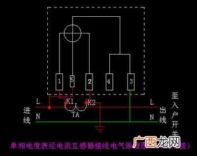 图解其接线方法 家用电表接线图