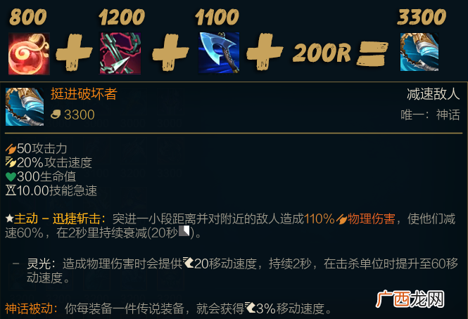 lol盖伦神话出装