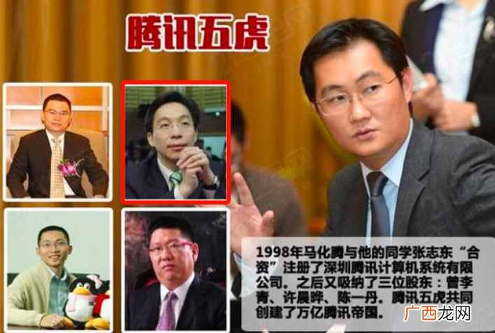 腾讯创始人姓名及占股比例 腾讯创始人是谁人简介