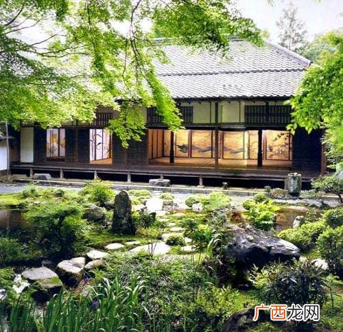 别墅庭院绿化实景图 私人园林别墅庭院