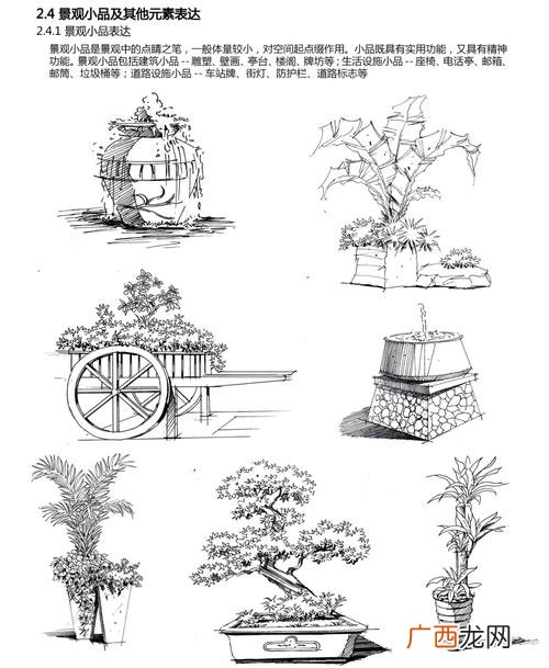 园林建筑设计图手绘 手绘 园林