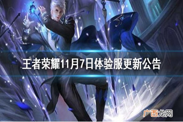 王者荣耀11月7日体验服更新内容介绍