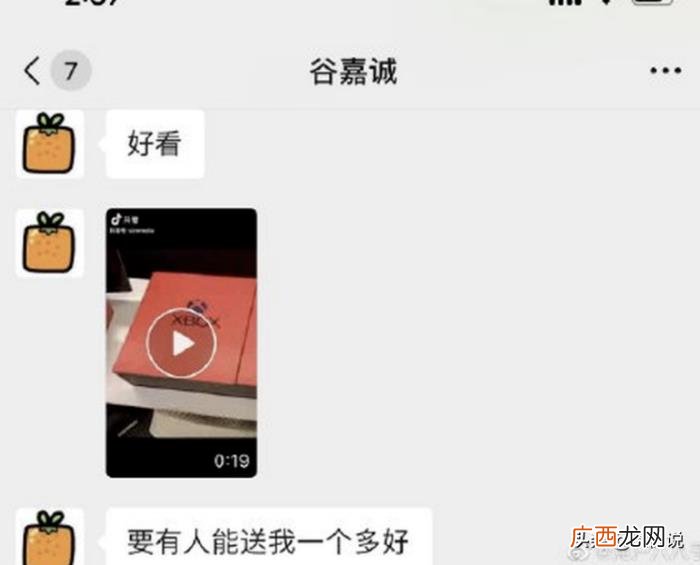谷嘉诚前女友，前女友晒谷嘉诚聊天记录