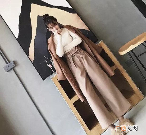 冬天高腰花苞裤搭配案例及搭配建议