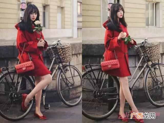 红色的外套配什么颜色的打底衫好看吗（女生红