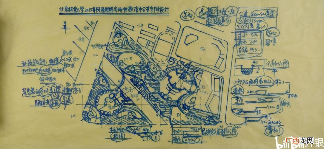 北京林业大学环境设计考研 北京林业大学风景园林考研快题
