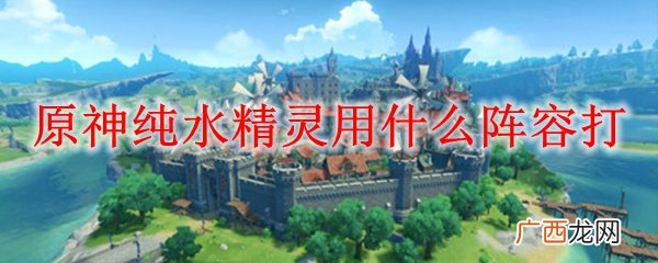 原神纯水精灵用什么阵容打