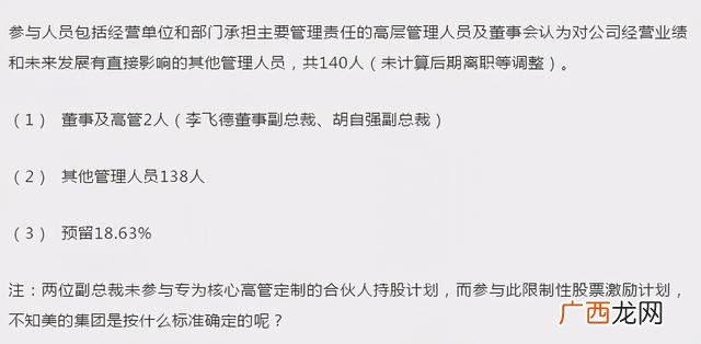 美的集团第八期股权激励 市值破万亿的企业