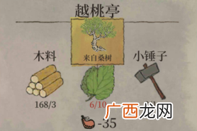 江南百景图越桃亭修复材料介绍