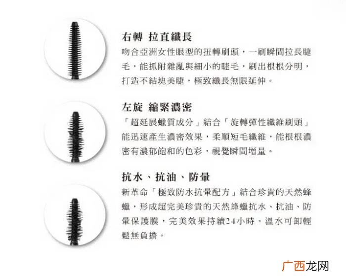 浓卷翹3IN1旋轉睫毛膏 温水可卸睫毛膏