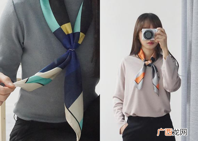 春夏领巾穿搭的N种方法图片