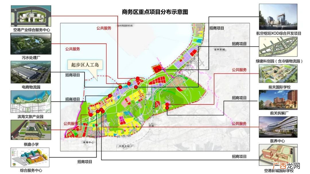 最新 大连新机场周边规划图