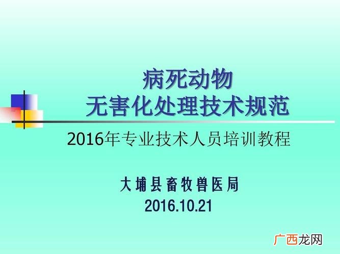 病死及病害动物产品 无害化处理技术规范