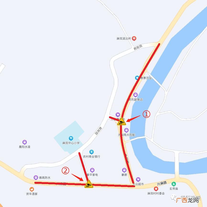 赣州麻双乡新增2处高清违停自动抓拍设备公告
