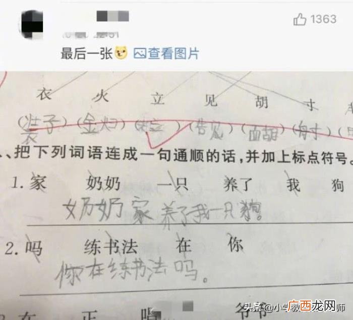 小学生竟写出如此搞笑的作业 搞笑作业