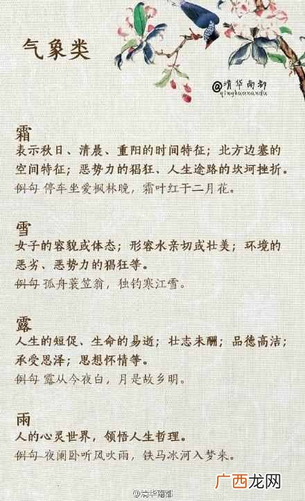 意象和意境的区别在于什么（6大类30种古诗意象