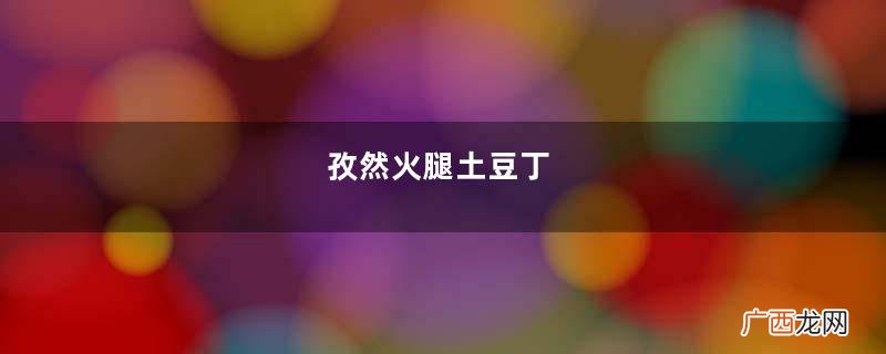 孜然火腿土豆丁