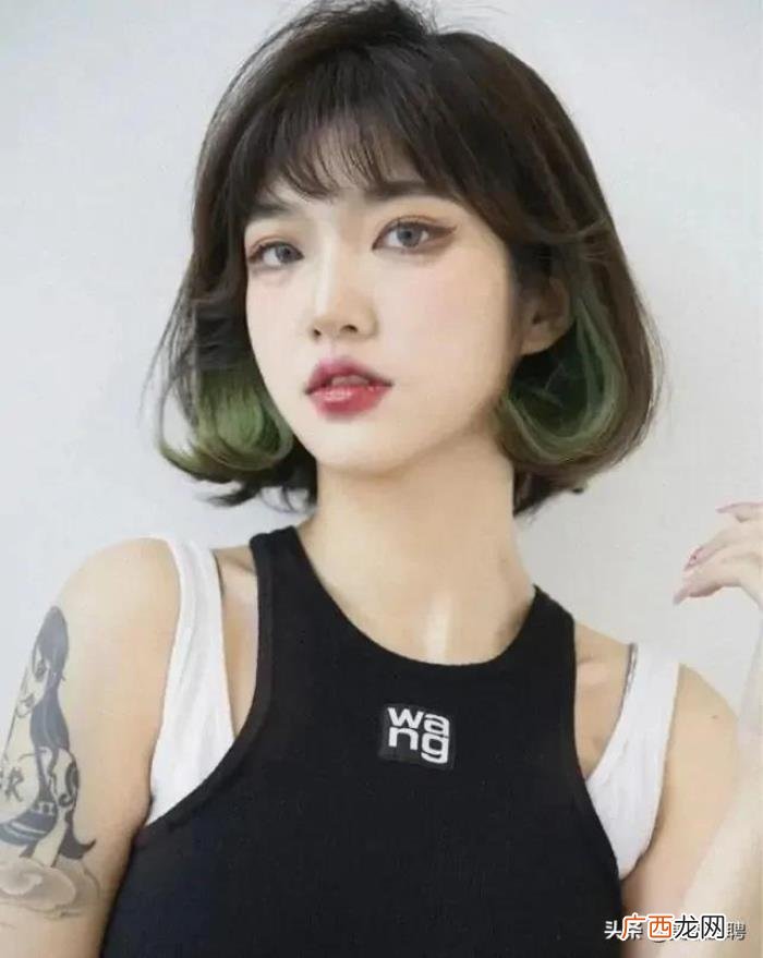 中性风酷帅女生短发烫发，5款韩式女生短发搭配
