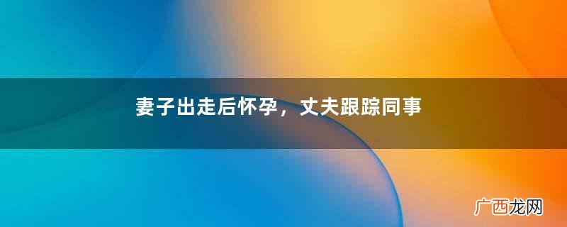妻子出走后怀孕，丈夫跟踪同事发现秘密，三个人都不确定孩子归属