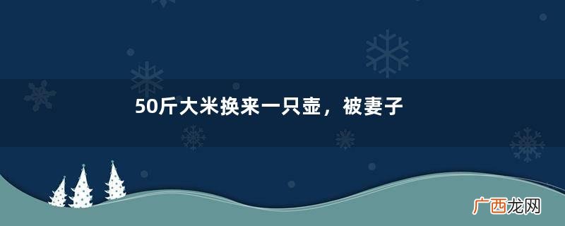 50斤大米换来一只壶，被妻子痛骂，专家鉴定，大叔现场起争执