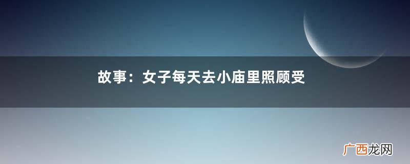 故事：女子每天去小庙里照顾受伤的和尚，她怀孕后，和尚失踪了