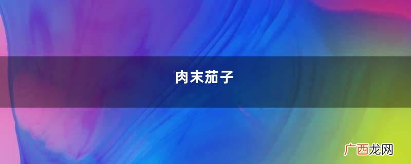 肉末茄子