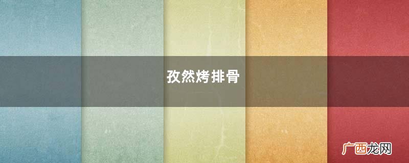 孜然烤排骨