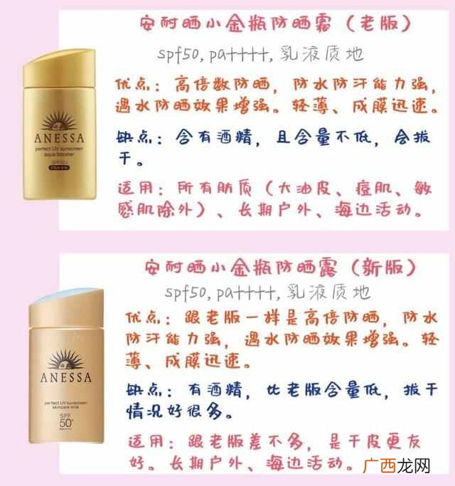 安耐晒金瓶和银瓶区别 防晒霜安耐晒怎么样