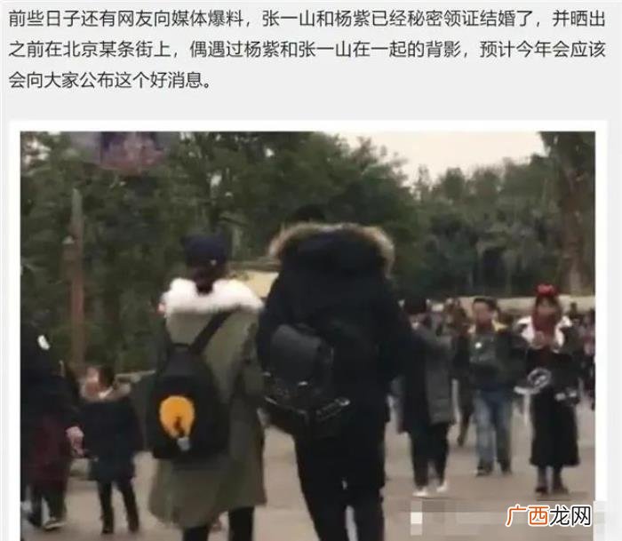 张一山的女朋友杨紫,杨紫被曝和张一山领证结婚