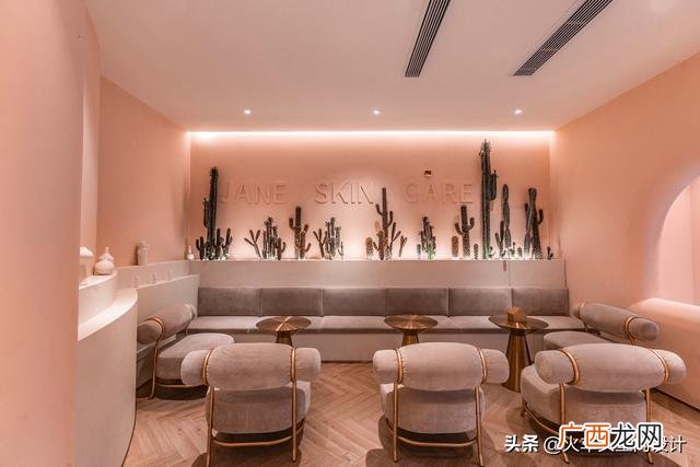 美容院隔帘装修效果图,20平米美容院装修图