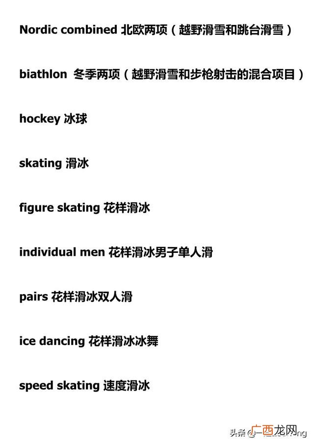 2022年北京冬奥会英语怎么说,2022年北京冬奥会项目介绍