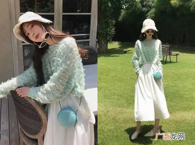 绿色短袖配什么裤子（女生夏天绿色上衣搭配示