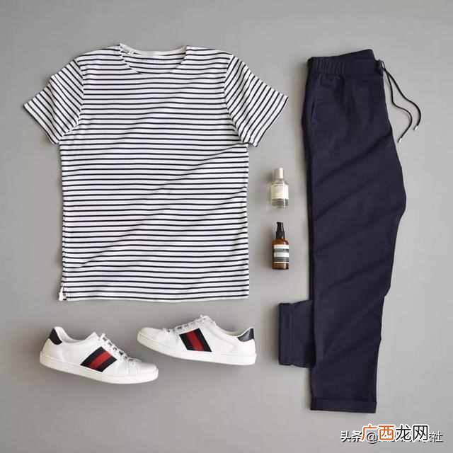 男士休闲裤配什么短袖（休闲裤搭配什么颜色上