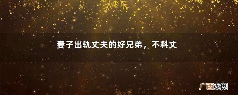 妻子出轨丈夫的好兄弟，不料丈夫早有准备，丈夫：我在床下偷拍
