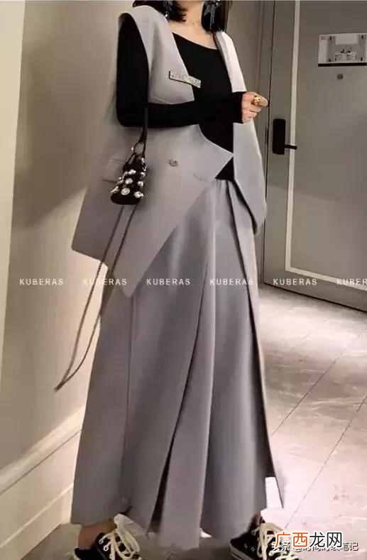 女生穿西服马甲搭配什么裤子好看（时髦西装马