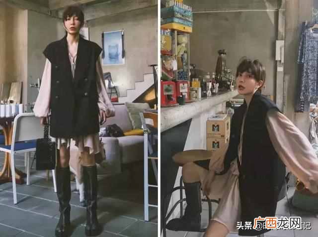 女生穿西服马甲搭配什么裤子好看（时髦西装马