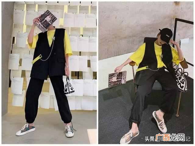女生穿西服马甲搭配什么裤子好看（时髦西装马